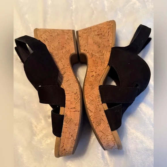Clark’s Cork Wedge Sandals - Picture 10 of 14